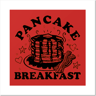 funny Pancake Breakfast Posters and Art